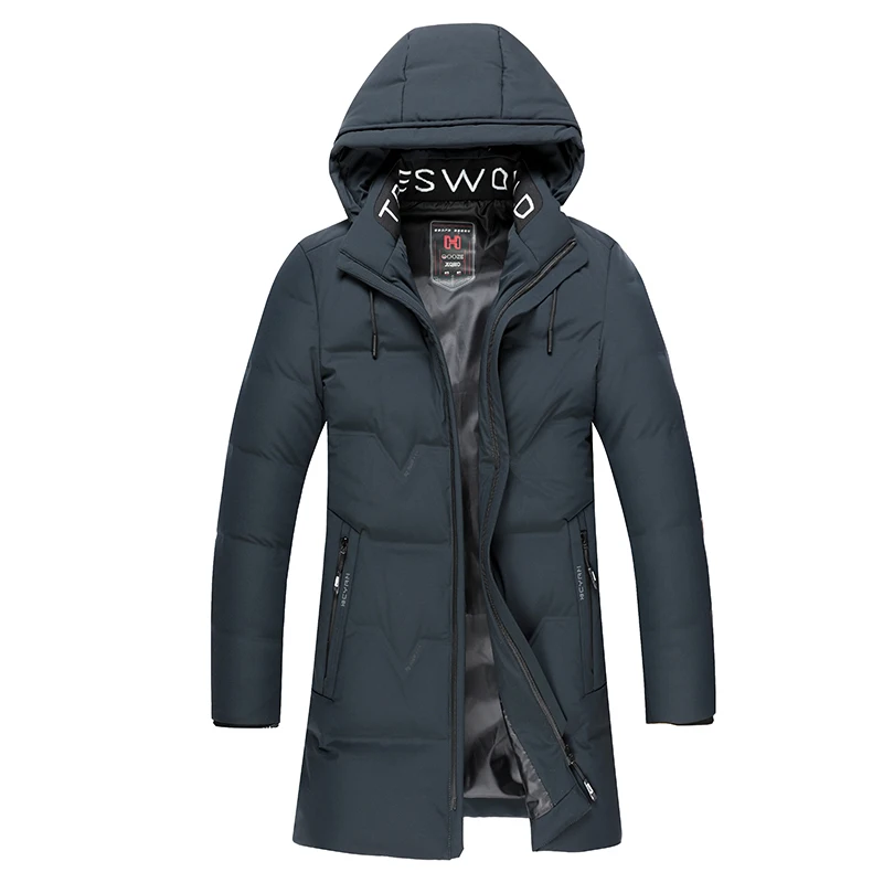 Мужская теплая зимняя куртка на утином пуху размера плюс 10XL 8XL 6XL 5XL 40 градусов с