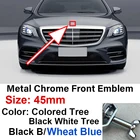 Автомобильная Модифицированная круглая средняя капота Badg 45 мм, с эмблемой B, Логотип Apple Tree Star, подходит для Mercedes AMG Lorinser Brabus, автомобильные товары