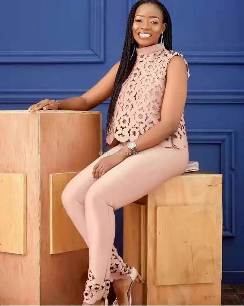 Комплект одежды в африканском стиле из 2 предметов топы и брюки африканские