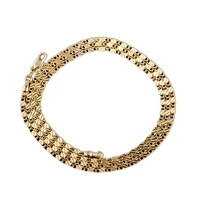 stylish cool elegant necklace fashion lock bone chain female fashion flat chain european beauty accessories necklace
