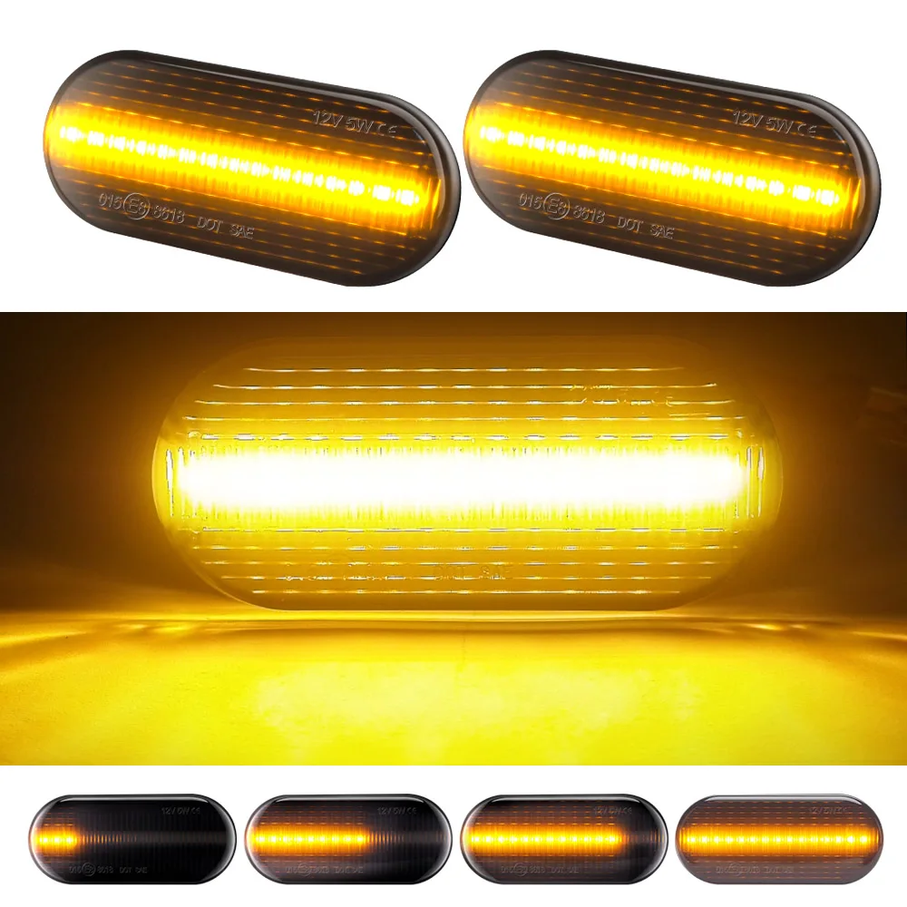 2 шт. течет желтый боковые габаритные светильник 12V автомобильное крыло
