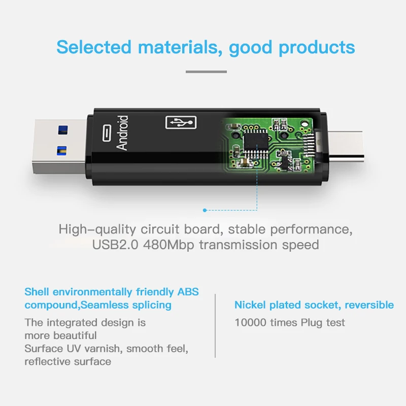 KUULAA все в одном Type C USB 3 0 Micro адаптер SD/ TF кардридер OTG Andriod PC внешний мульти памяти |