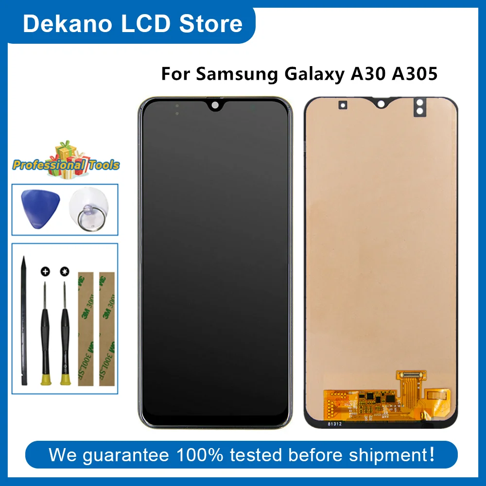 

LCD Display For Samsung Galaxy A30 2019 A305/A50 A505/A50S A507 LCD Display Touch Screen Digitizer Assembly Tools Adhesive