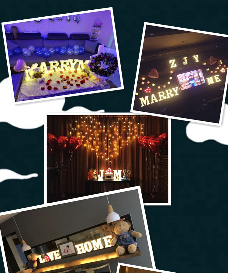 Светодиодный светильник с буквами s Marquee алфавитный ночник креативный 26