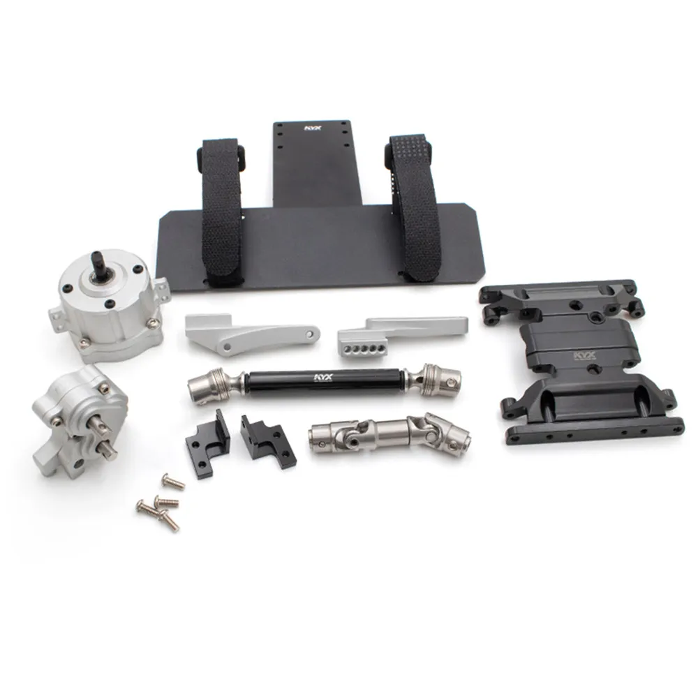 

​ Gearbox Simulation Model Car DIY Upgrade Kit Durable Aluminum Planetary Transmission for SCX10 II RC Car
