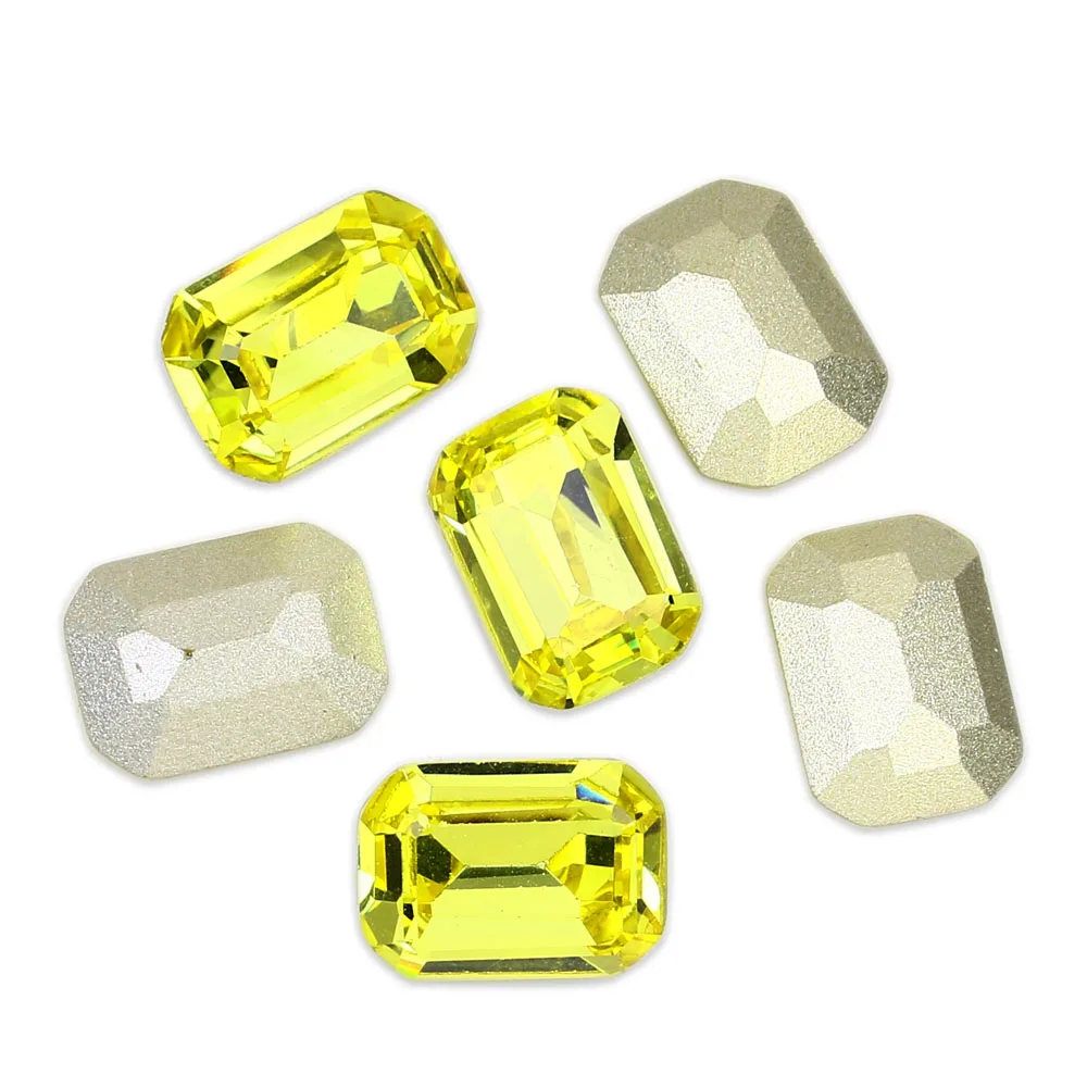 Восьмиугольные Стразы блестящие стеклянные камни и кристаллы острые бриллианты