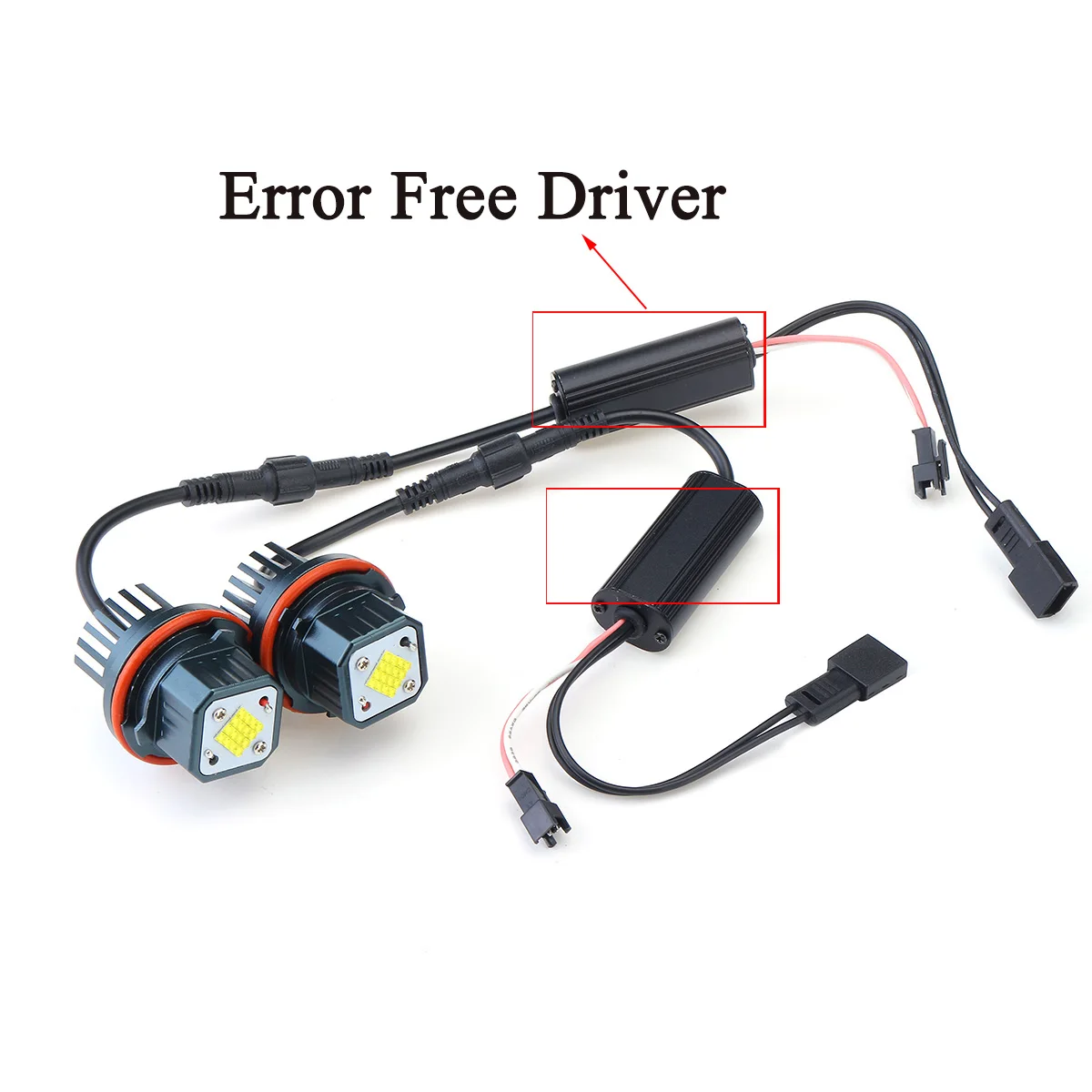 1 пара 80 Вт светодиодные безотказные фары Angel Eyes для BMW E39 E53 E60 E61 E63 E65 E66 E87 525i 530i xi 545i