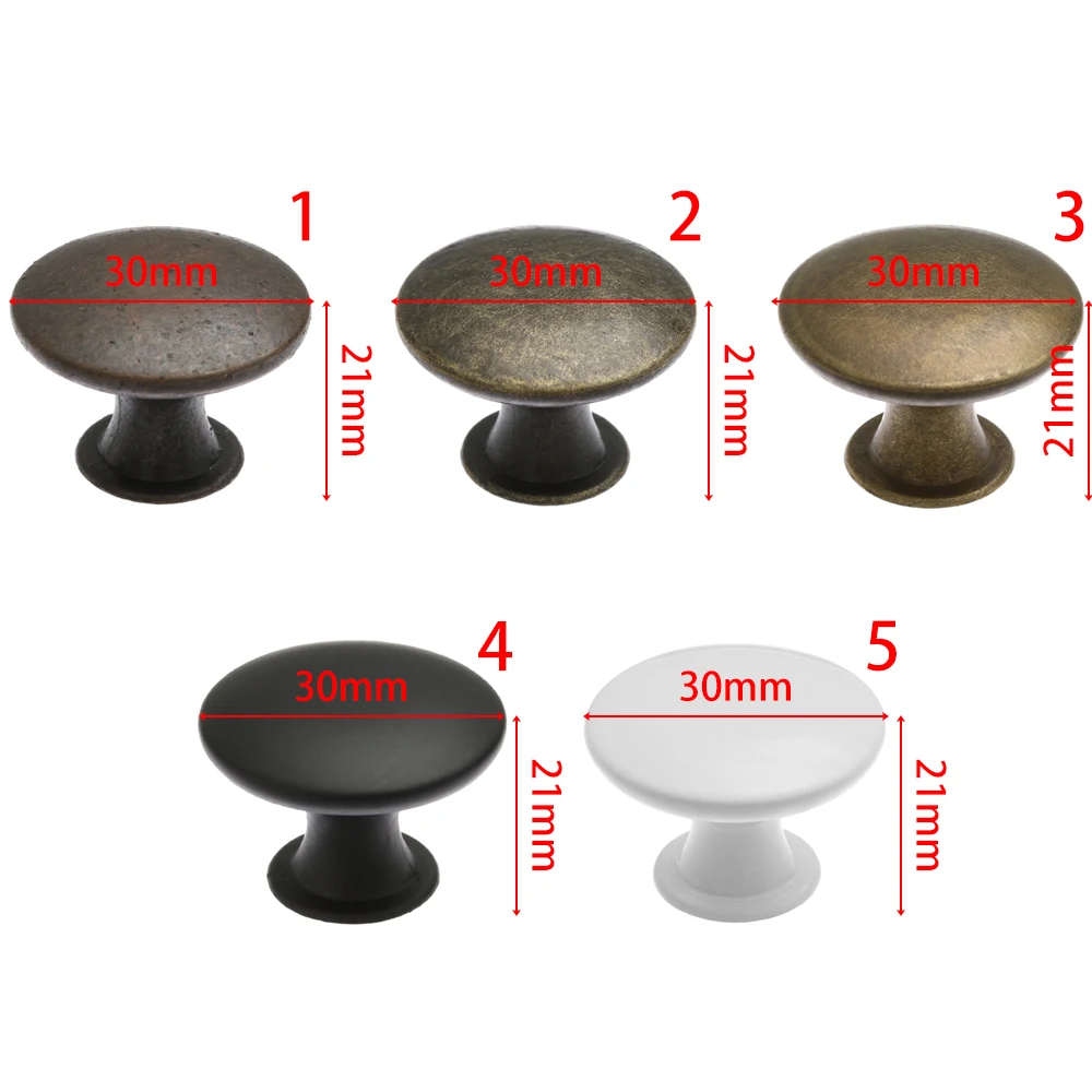 2 шт. антикварные ручки для шкафа круглой формы Ретро Ручки ящиков двери