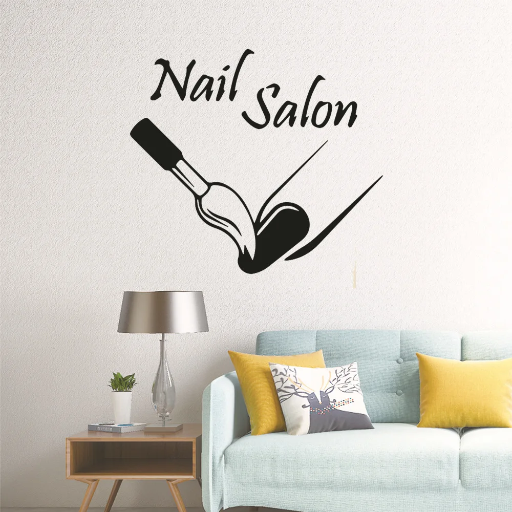 Креативная маникюрная Настенная Наклейка для маникюрного салона домашний декор
