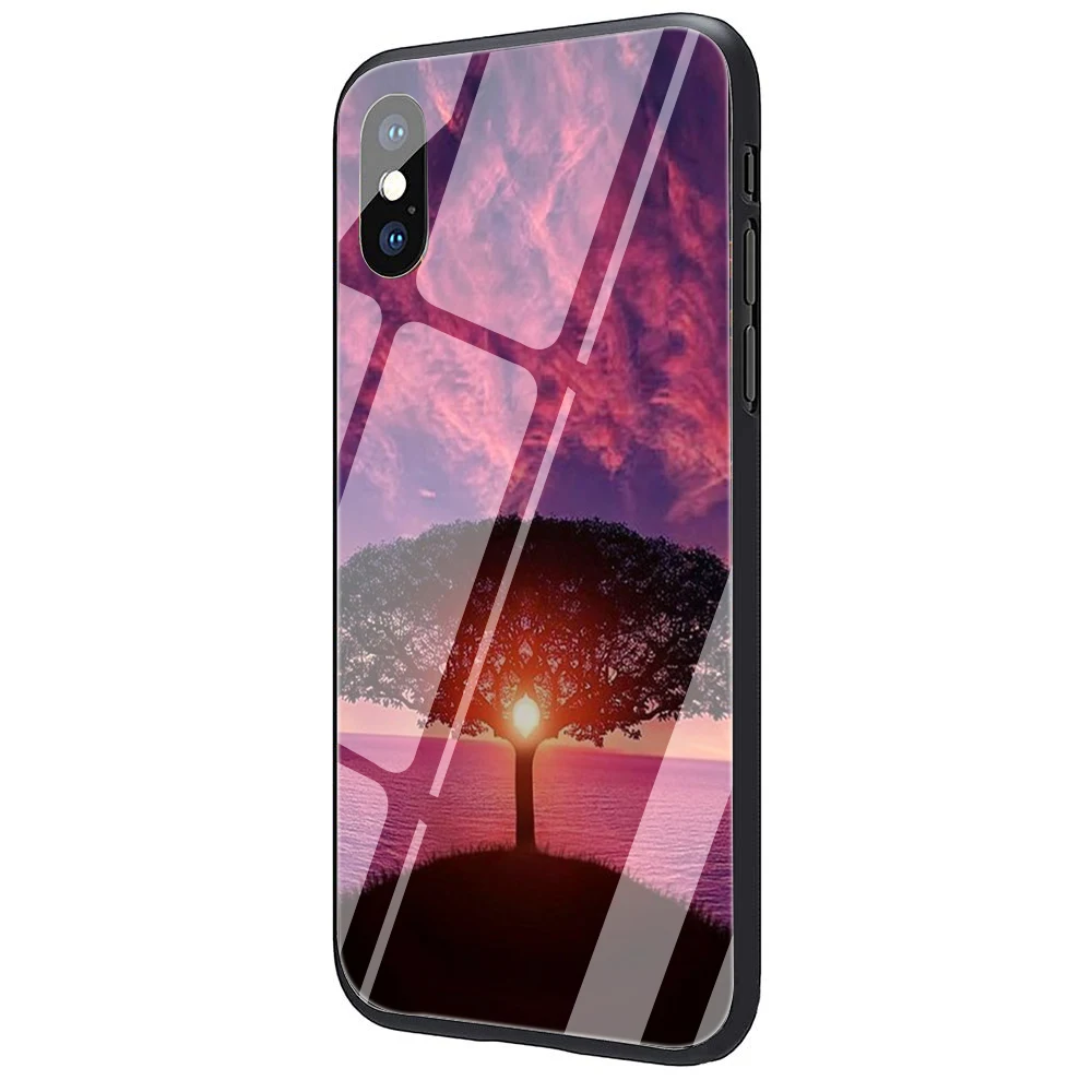 G3 EWAU Sunrise Sunset закаленное стекло чехол для телефона iPhone 11 Pro 6 6S Plus 7 8 Plus X XS XR XS Max - Color: G3