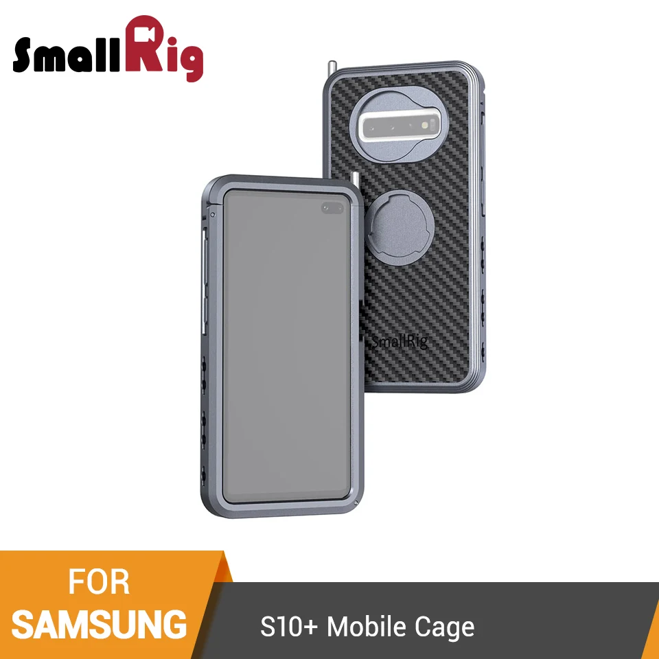 SmallRig Pro Мобильная клетка для samsung S10 + облегающая Защитная с холодным башмаком Vlog