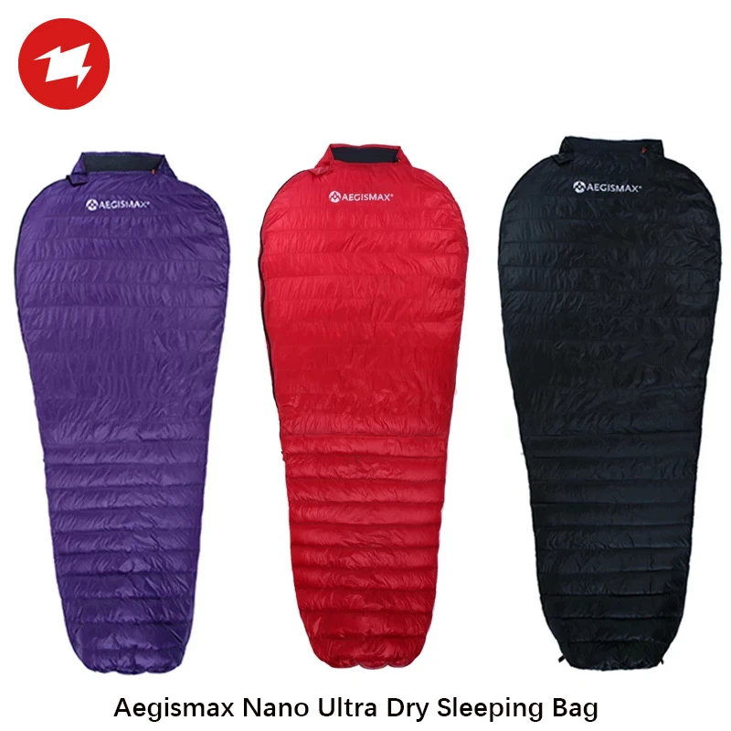 

AEGISMAX Ultralight Goose Down Camping Hiking Sleeping Bag Outdoor Tourist Mummy Waterproof Sleeping Bag Winter Adult Nano