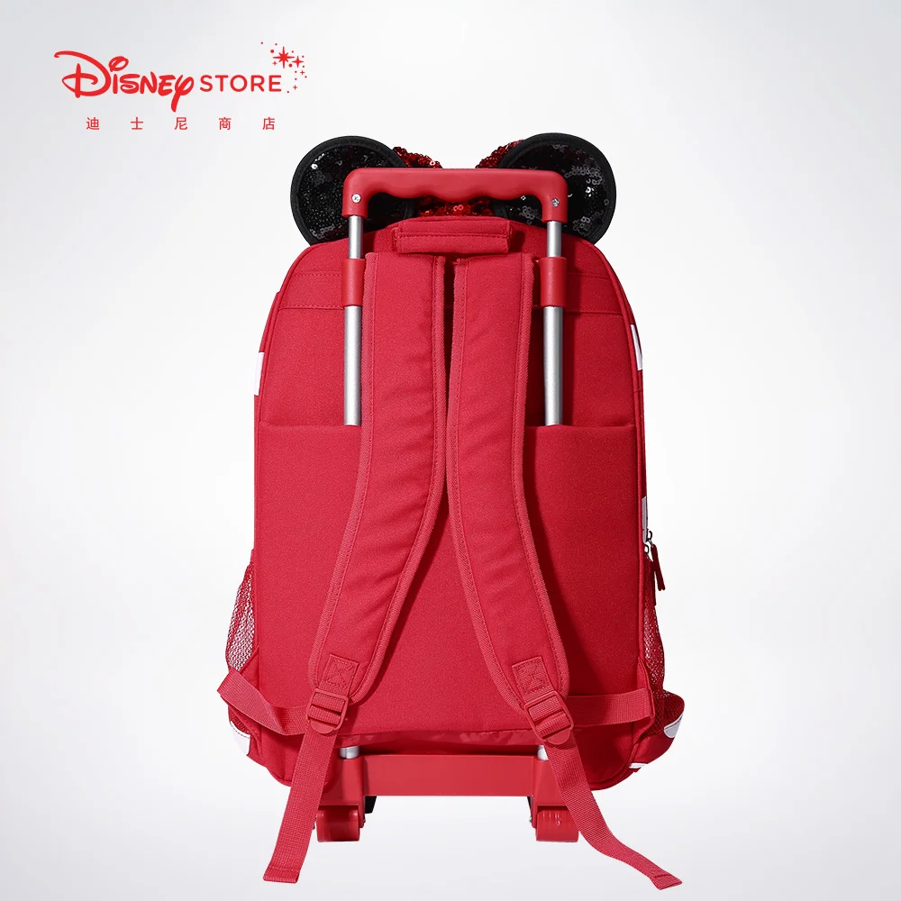 Оригинальный милый школьный рюкзак Disney Store на колесиках с изображением Минни