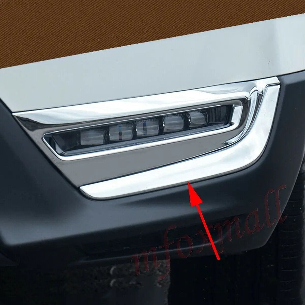 Пара хромисветильник передних противотуманных фар противотуманные фары крышка