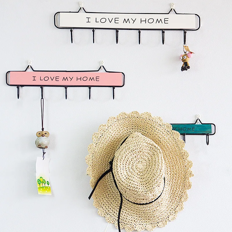 Скандинавский Железный деревянный крюк вешалка для двери настенная подвесная
