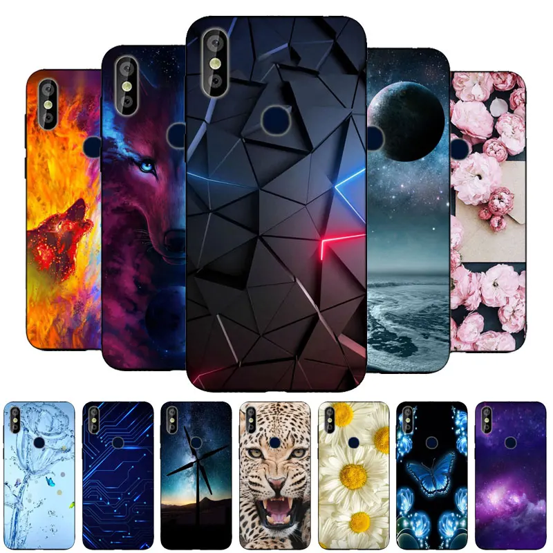 

For Doogee X90L Case Black Bumper Silicone TPU Soft Phone Cover For Doogee Y8 Y8C Case Cartoon Funda For Doogee X90 X 90L Case