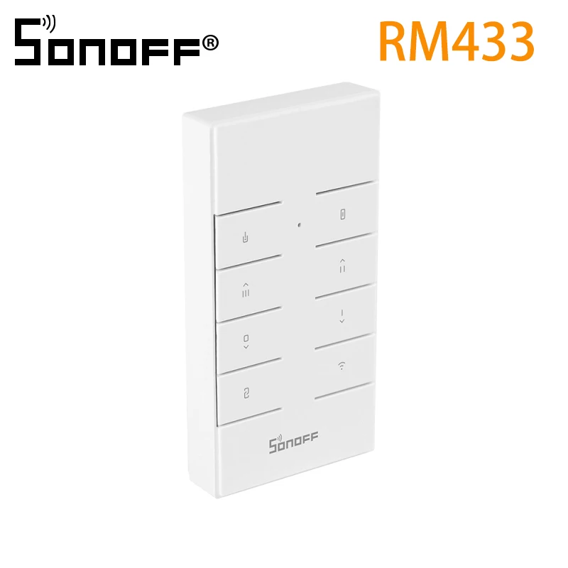 RM433 SONOFF RM433 База 8 клавиш многоцелевой пользовательский 433 МГц RF пульт дистанционного управления работает с 433 МГц Sonoff умный дом переключатели для дома - Цвет: RM433