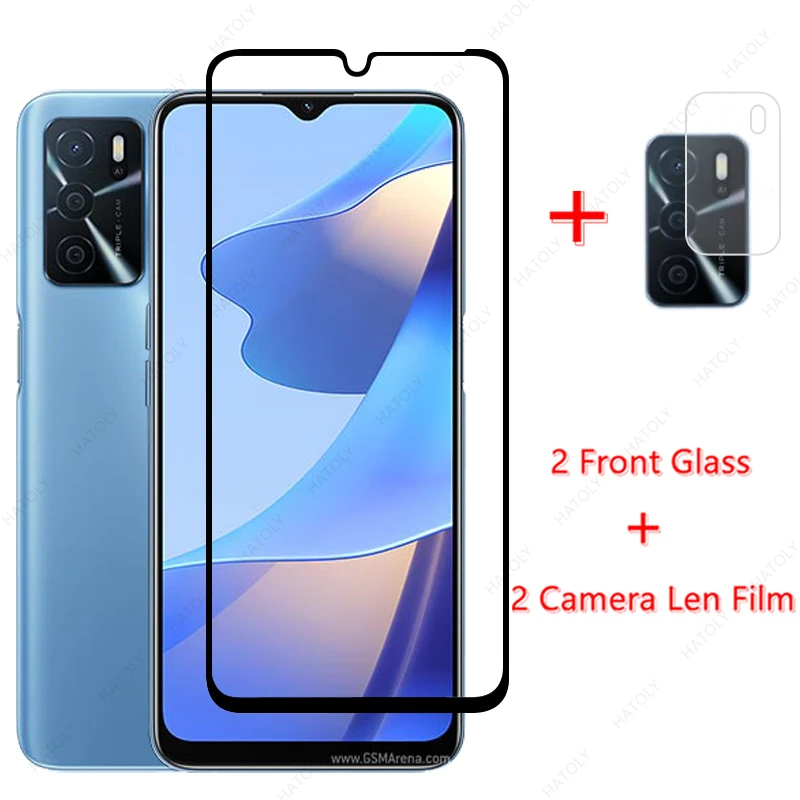 

For OPPO A16 Glass for OPPO A16 Tempered Glass Film Mobile Phone Screen Protector HD Camera Len Film