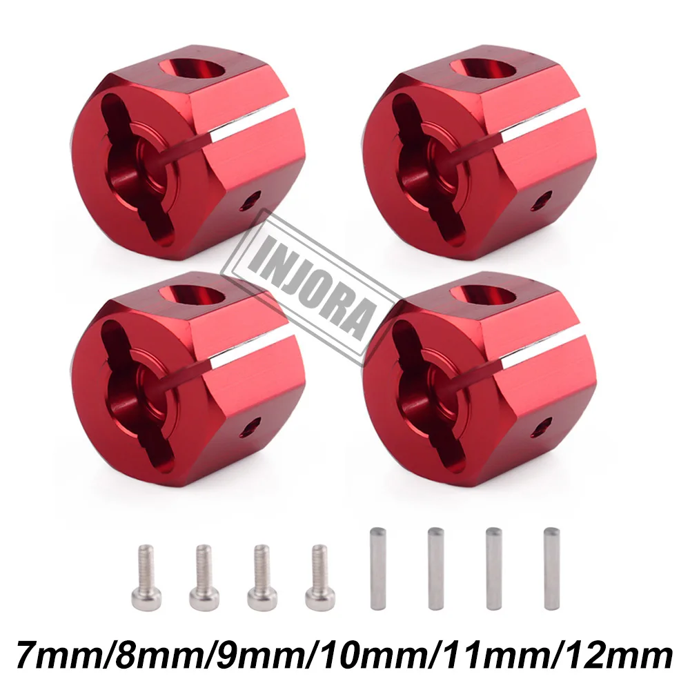 injora 4 шт 12 мм колеса шестигранный