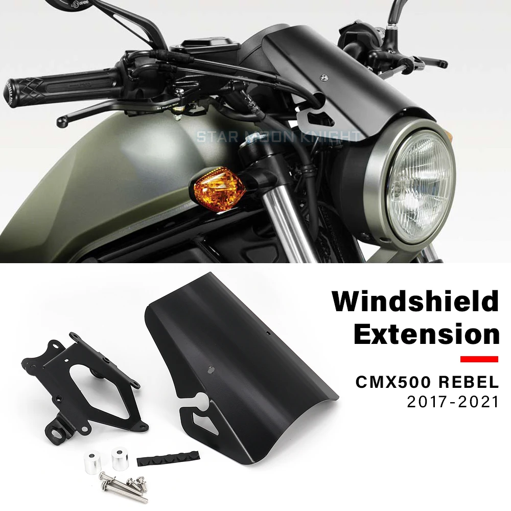 Motorcycle Accessories Wind Screen For HONDA CMX500 CMX 500 REBEL 2017 - 2021 Windshield for CMX500 Windscreen Exential Screen