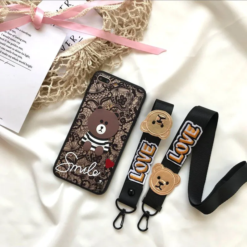 Case for Samsung A70 A80 A90 J2 J4 Core A6S A7 A9 2018 A10 A20 A30 A40 A50 M20 M30 A750 Back Cover Soft Emboss Lace Strap | Мобильные
