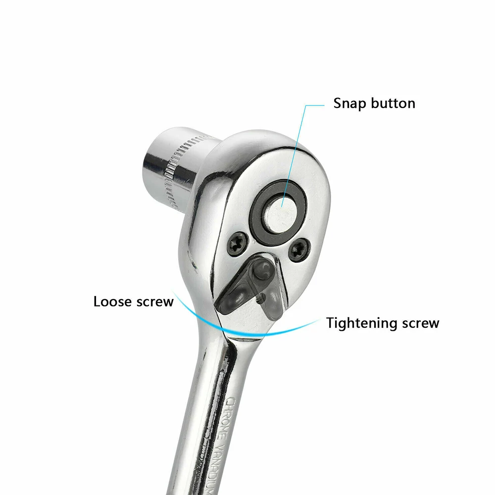 

46pcs Car Repair Tool 1/4-Inch Socket Set Car Repair Tool Ratchet Torque Wrench Combo Tools Kit Auto Repairing Tool Set