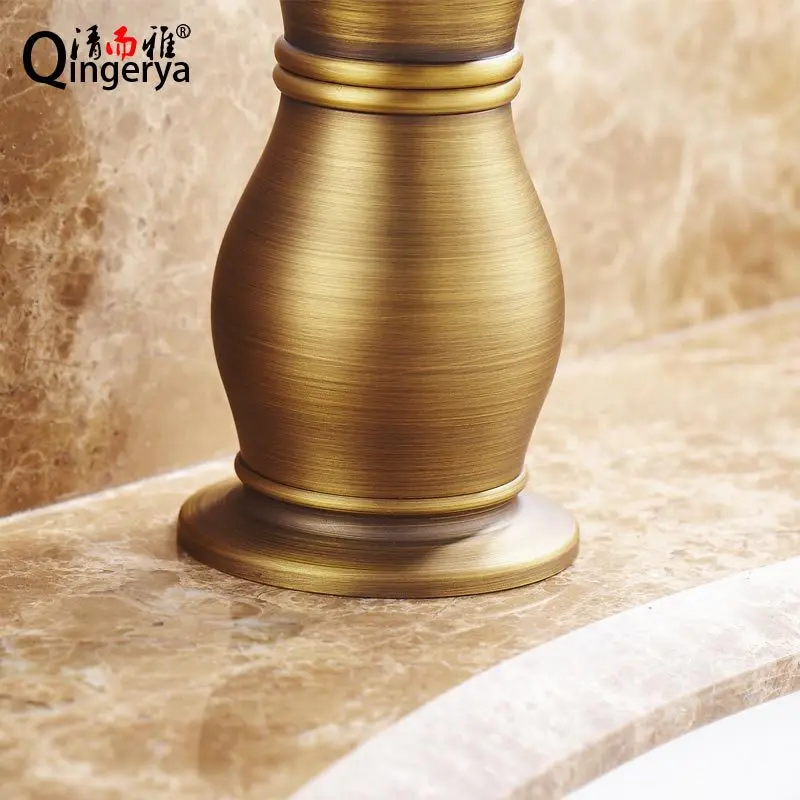 

All Copper Antique European Style Washbasin Faucet Sink Kitchen Faucet Art Basin Available Rotatable bathtub faucet