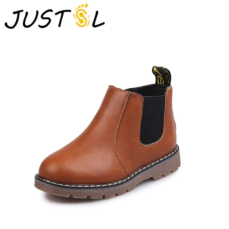 Sinered/2017 г. Осень-зима новые детские модные ботинки Нескользящие для мальчиков и