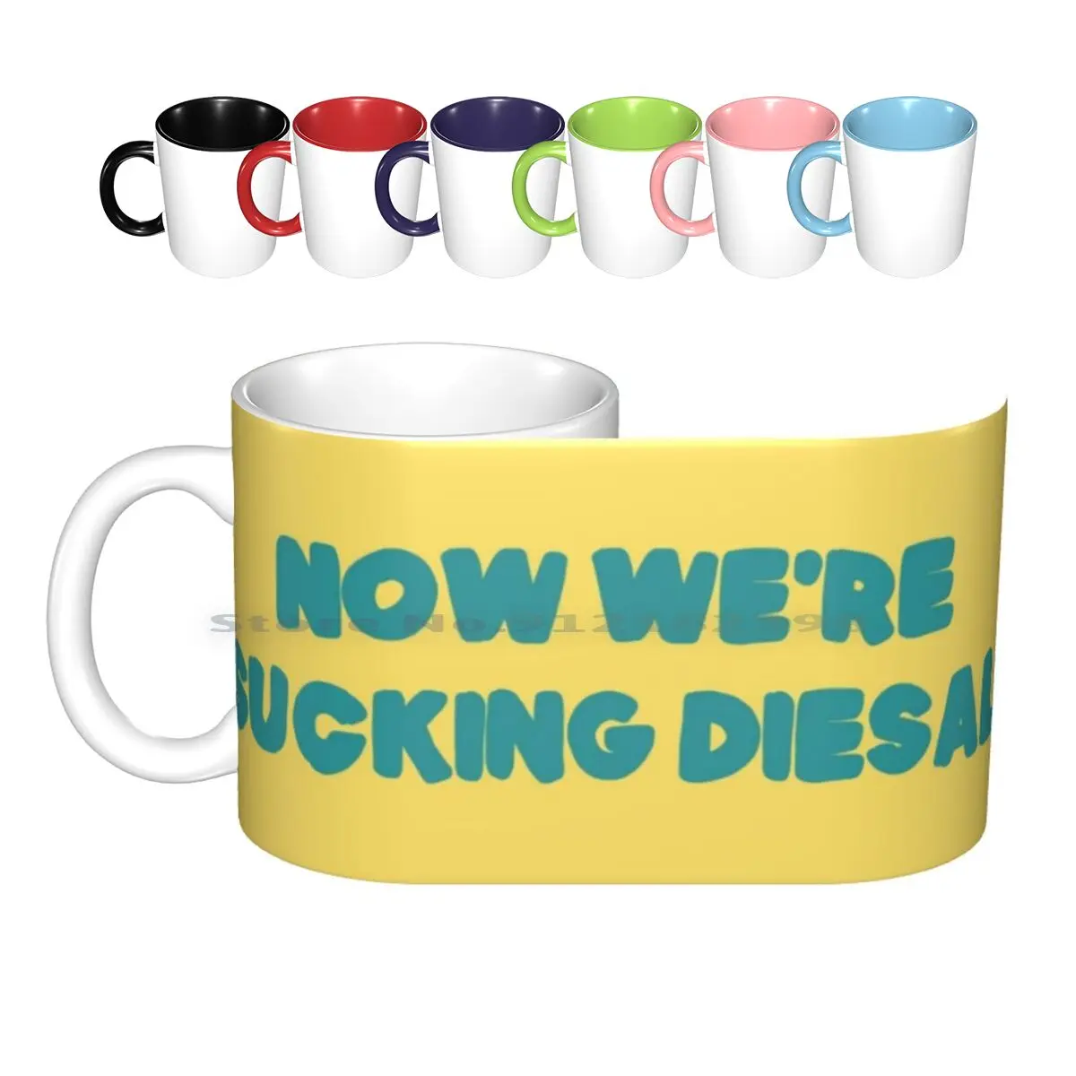 

Сейчас мы всасываем дизельные керамические кружки, кофейные чашки, кружка для молока и чая, дизельная, Полицейская драма, Адриан, креативные...