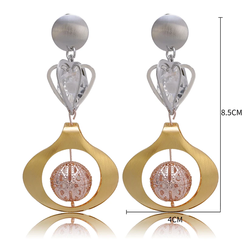 

Fani 2019 gold colorful wedding earrings brand drop earrings Wholesale Long Drop Dangle Earrings For Women wedding drop earrings