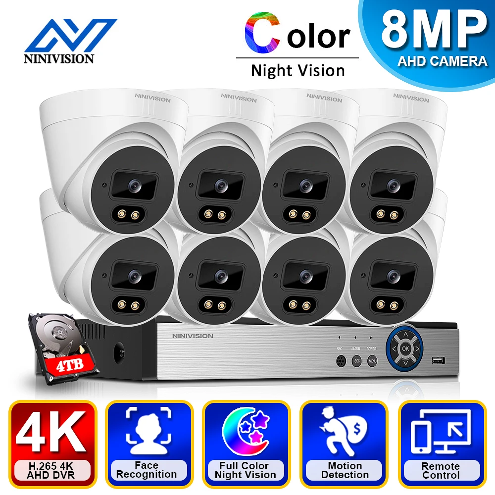 

Камера видеонаблюдения, 8 Мп, DVR, 8 каналов, XMEYE, H.265