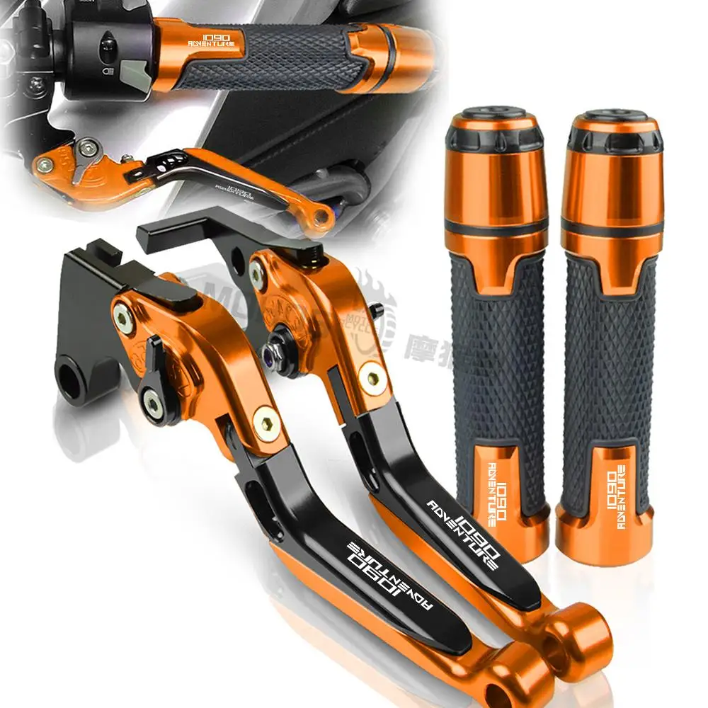 

Motorcycle Accessories Adjustable Extendable Aluminum Brake Clutch Levers and Handlebar For 1090 ADVENTURER 2017 1090ADVENTURER