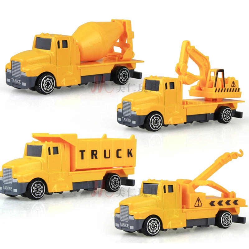 Игрушечный инженерный грузовик 1:60 из сплава кран экскаватор миксер мини-модель