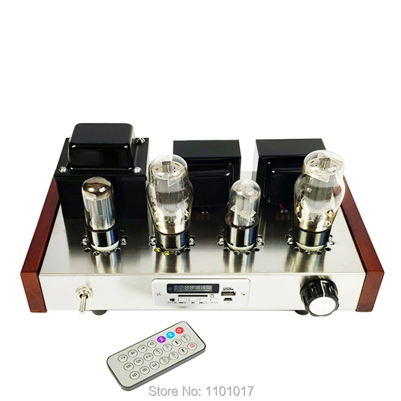 JBH 6H9C 6P3P FM MP3 ламповый усилитель HIFI EXQUIS одиночный 6L6 лампа радио USB ключ файл декодер готовой Amp