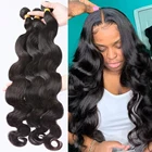 Luvin бразильские волосы волнистые человеческие волосы пряди 134 волнистые пряди 30 32 34 40 дюймов Пряди Remy волосы для наращивания tissage