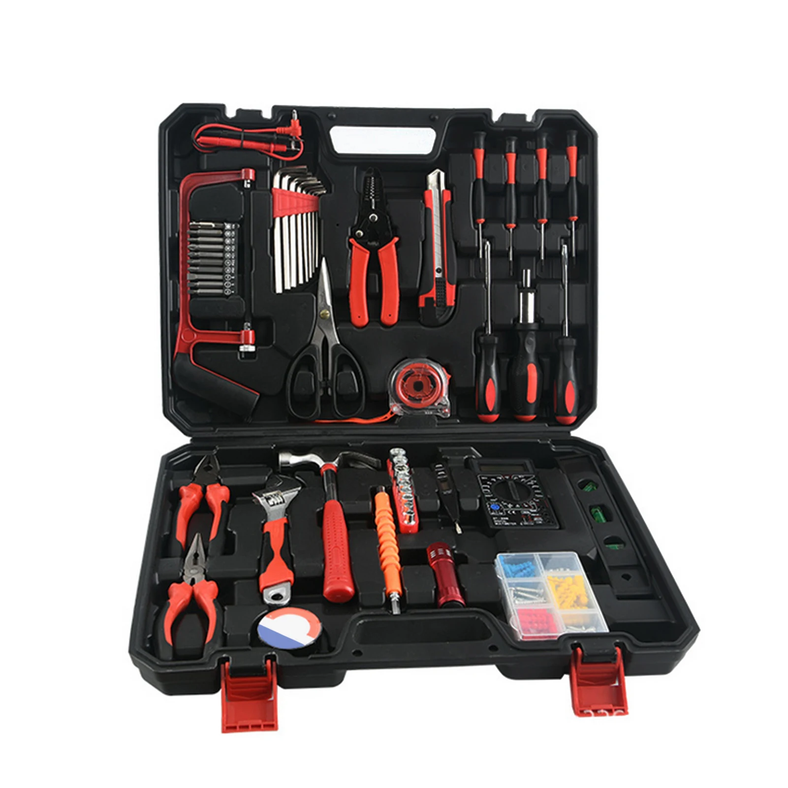 

KKmoon 109pcs Home Repair Tool Kit General Household Hand Tool Set with Solid Carrying Tool Box for Apartment Garage Dorm