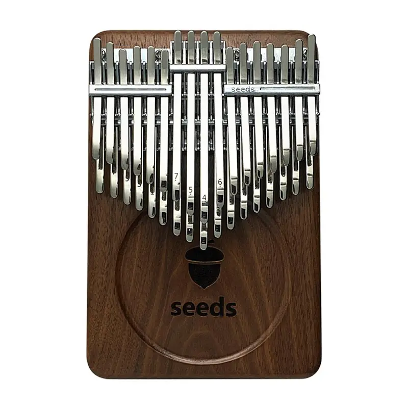 Seeds Pisces kalimba 34 Keys Xylophone Black walnut Acacia Double-layer Beginner Thumb Finger piano Keyboard Musical instrument enlarge