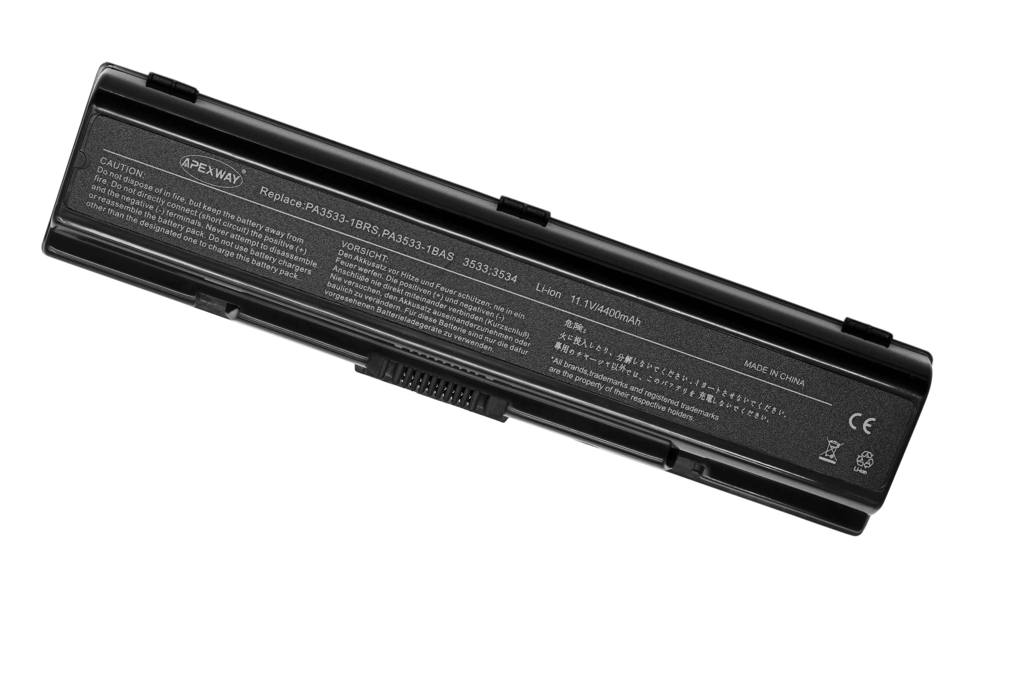 4400 мА/ч, Батарея для Toshiba PA3533U-1BAS PA3534U-1BRS PA3534U для спутникового A500 A205 A21 A300 A200 L300 L450D L500 L505 A215