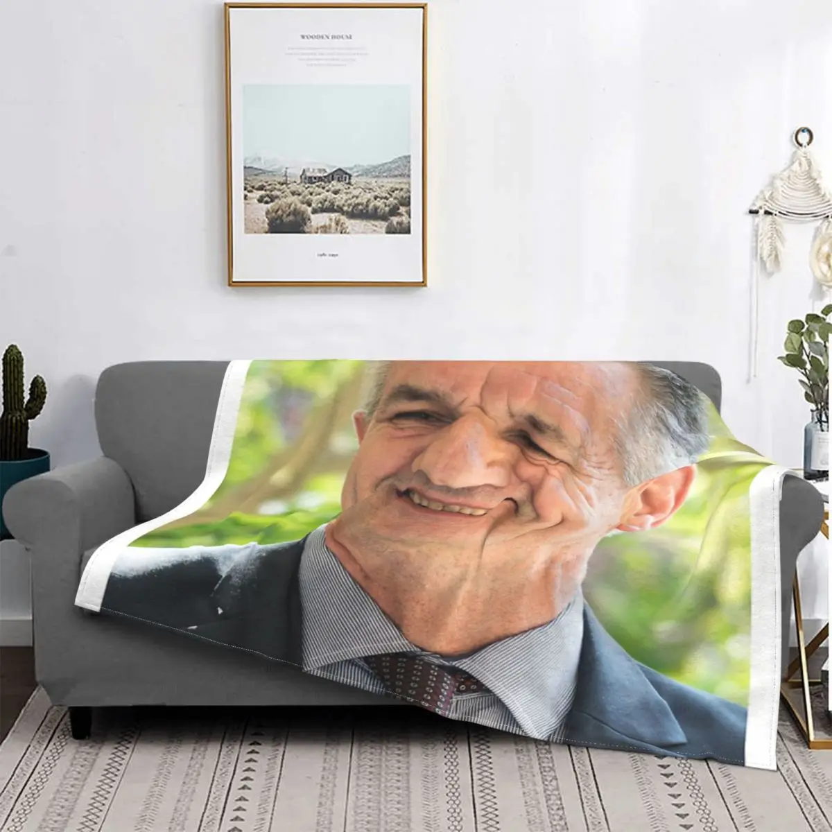 

Jean Lassalle-Manta de chaleco amarillo, colcha de cama a cuadros, funda de playa, manta con capucha, mantas receptoras