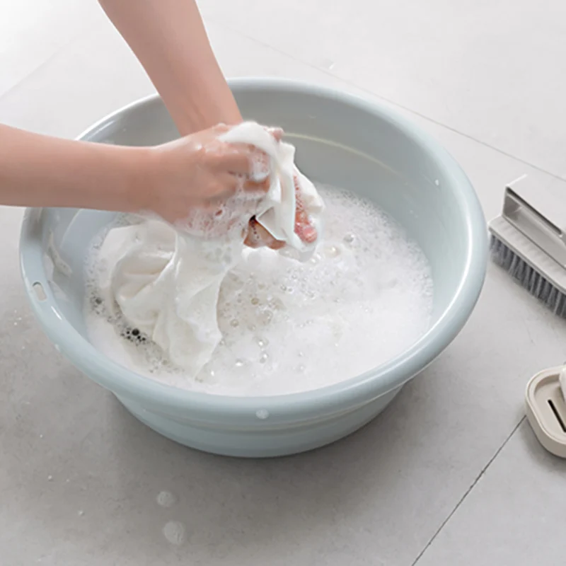 

Baby Mom Portable Folding Bucket Camping Washbasin Folding Basin Washbasin Collapsible Fishing Car Wash Bucket Cleaning Supplies