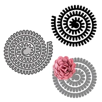cutting dies cogs rolled up circle to decoration for diy scrapbooking embossing album paper cards dies 2021 new