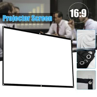new 72 inch 3d hd projector screen 169 anti crease projection movies screen for home outdoor with pack hooks foldable