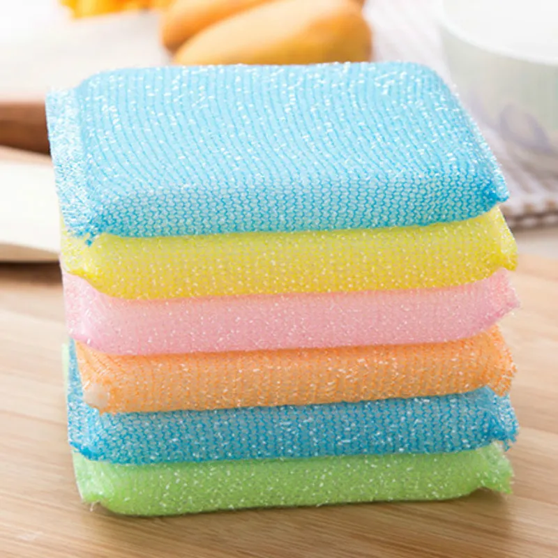 

4 PCs Scouring Sponge Rag Brush King Cleaning Brush Super Decontamination Household Dish Brush Pot Cloth 4 PCs