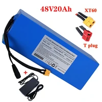 48v 20ah lithium ion battery 1200w 13s 18650 lithium ion battery pack for 48v e bike bicycle scooter with 30a bms54 6v charger