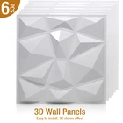 6 шт. 30x30 см 3D Трехмерная настенная наклейка декоративные обои для гостиной настенные водонепроницаемые 3D настенные панели для ванной и кухни