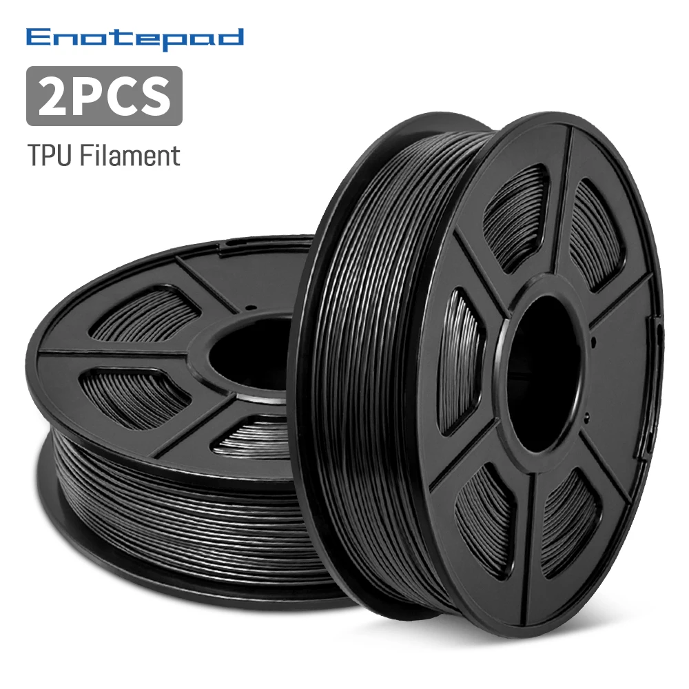 Enotepad Flexible 3d printer resin TPU 2Rolls/Set 3d printer filament 0.5KG per roll good for print children's toys and shoes