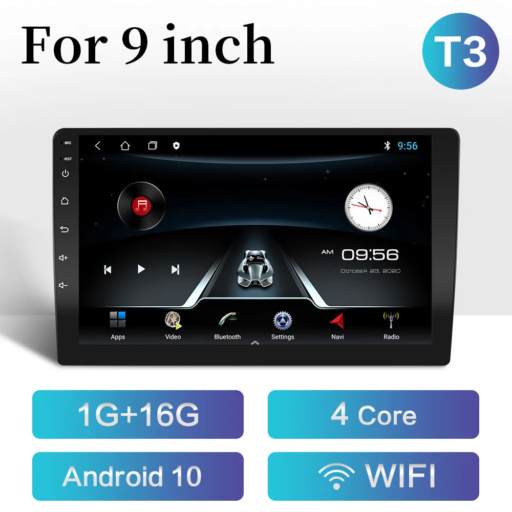 2DIN 9 inch Android 10.0 Car Radio Multimedia Video Player GPS Navigation For Toyota NISSAN Hyundai Kia Lada VW HONDA Suzuki | Автомобили