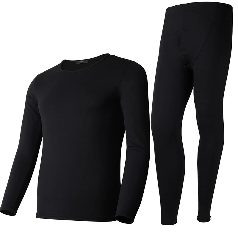 Women Black Новые зимние кальсоны толстые термобелье мужские хлопковые комплекты нижнего белья согревают по всему миру женские комплекты нижнего белья - Цвет: Women Black