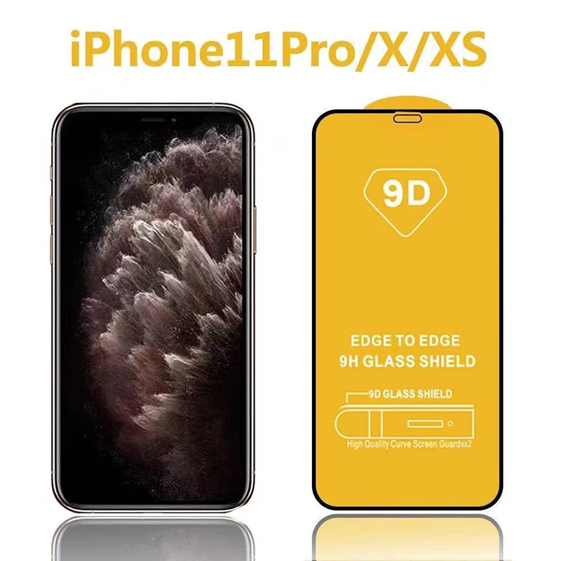 3Pcs 9D Закаленное стекло для iPhone 13 12 11 Mini Pro Max Защитная пленка для экрана X XR Xs 7 8 6 S Plus SE Полное покрытие