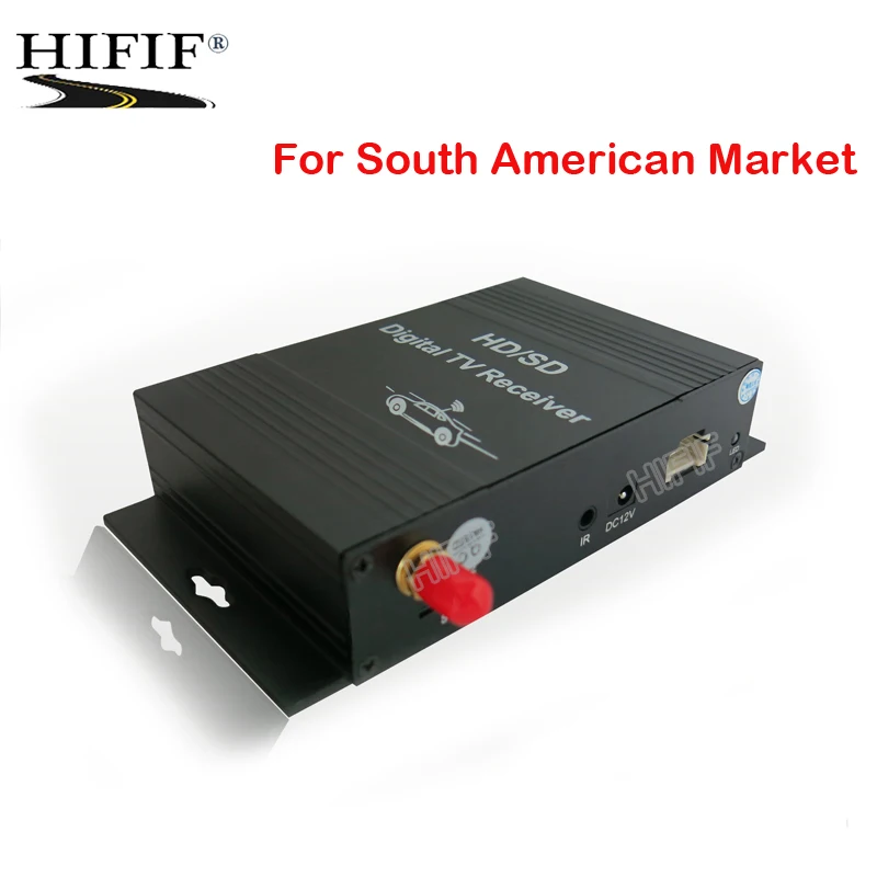Mobile Car ISDB-T Digital TV BOX External Receiver /Tuner For South American ONE SEG Free shipping |